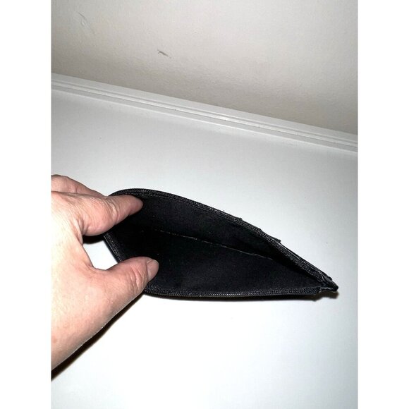 LODIS Black Leather Change ID Credit Cards Holder 7.5" X 3" - Picture 8 of 10